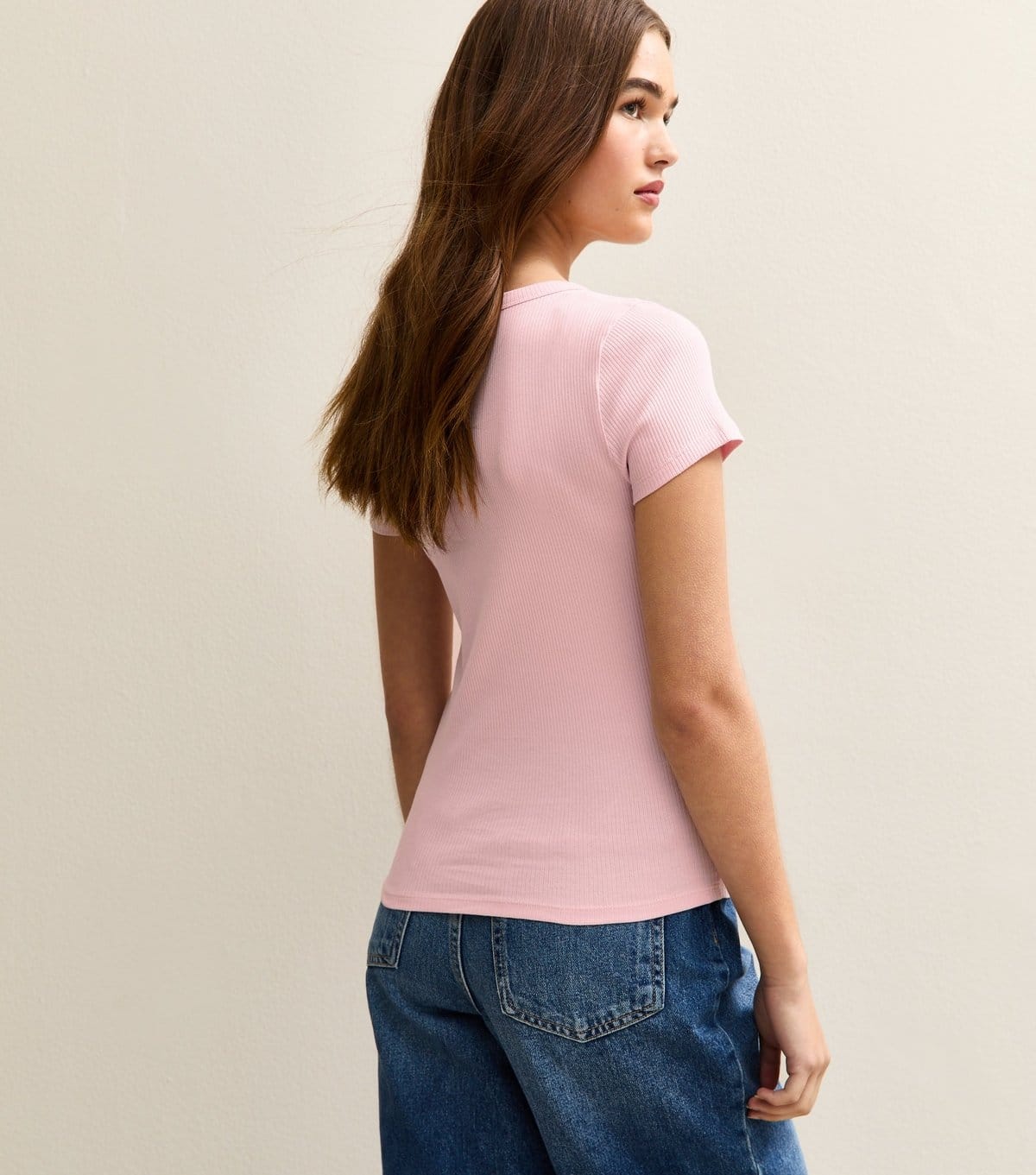 New Look Women's Light Pink Square Neck Top New Look - 4