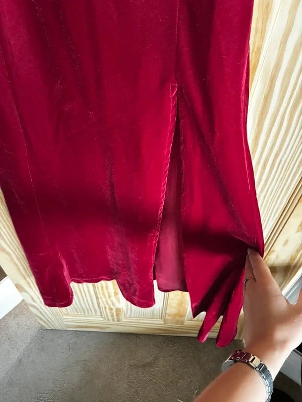 ASOS Red Velvet Dress