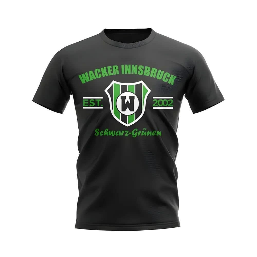 Wacker Innsbruck Wacker Innsbruck Men's Mens Established Football T-Shirt in Black