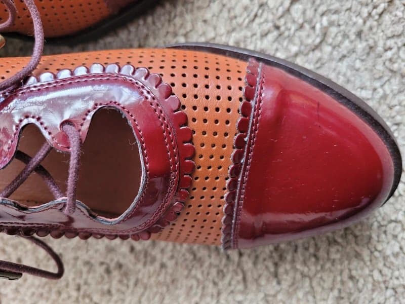 Topshop Ladies 1940s style Oxford heels 
Shoes Retro Oxford Heels Pumps
Burgundy Brown Whimsical 41 / 7