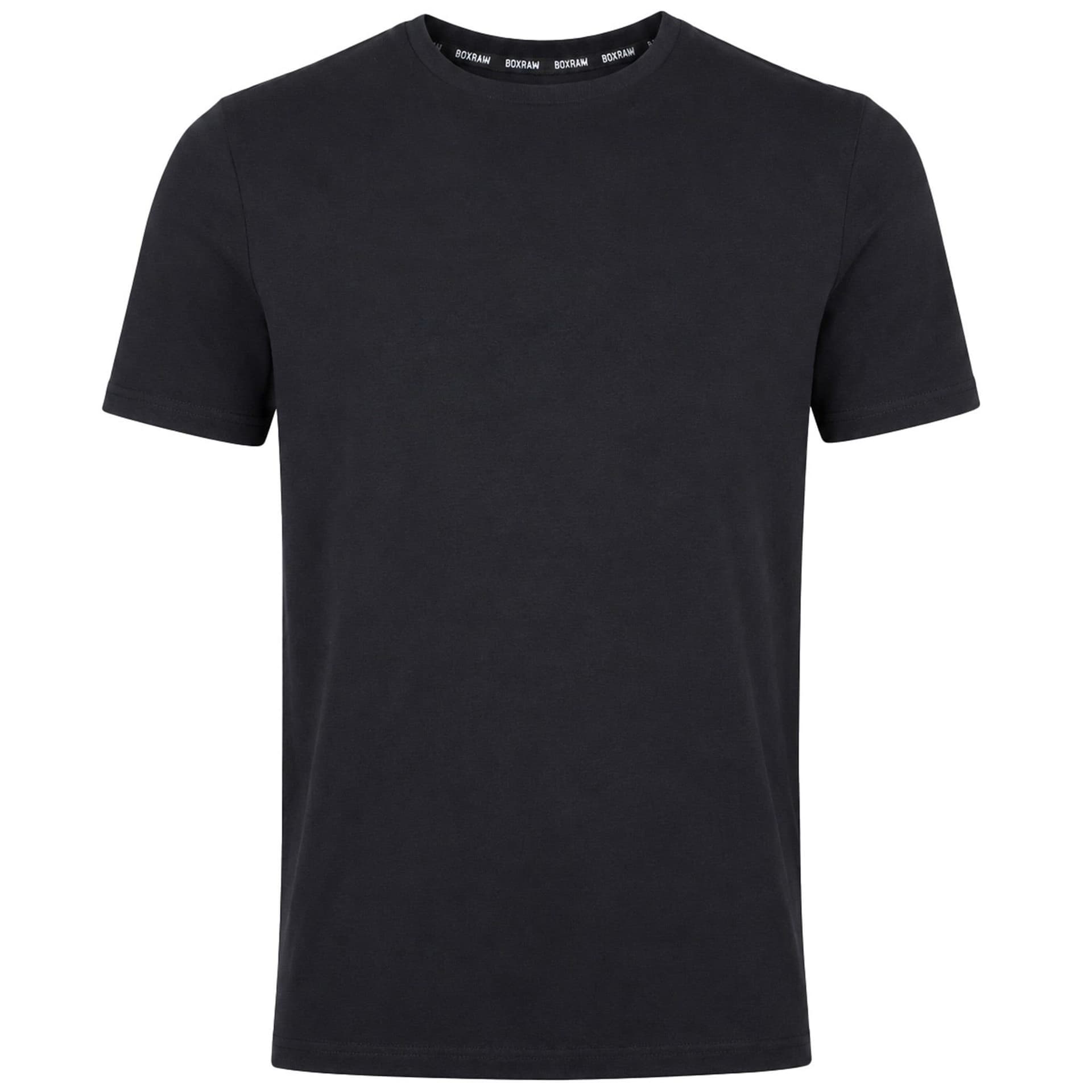 BoxRaw BoxRaw Men's Plain Black T-Shirt