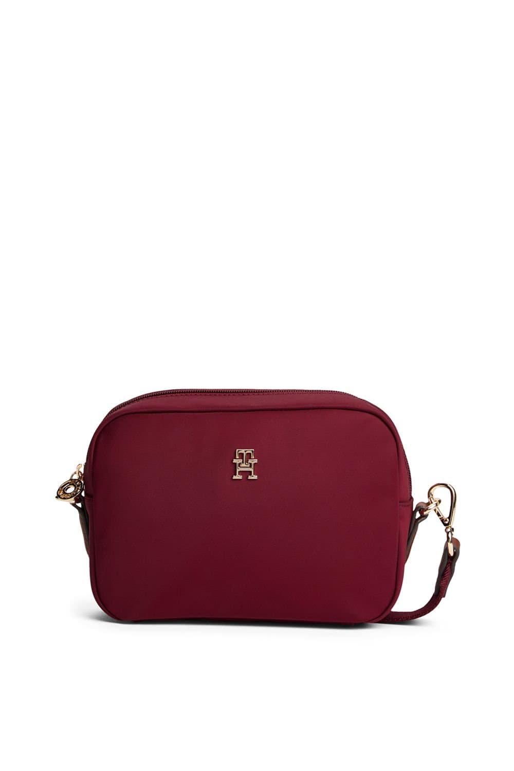 Tommy Hilfiger Tommy Hilfiger Burgundy Nylon Camera Bag