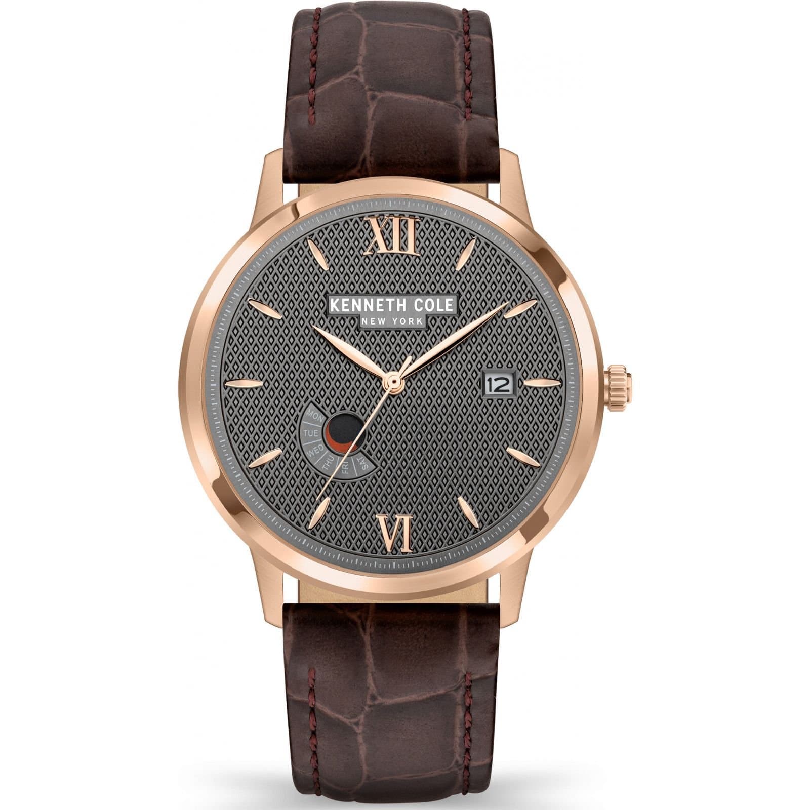 Kenneth Cole Kenneth Cole Men's KCWGB2122802 Classic 42mm Quartz Watch in Brown