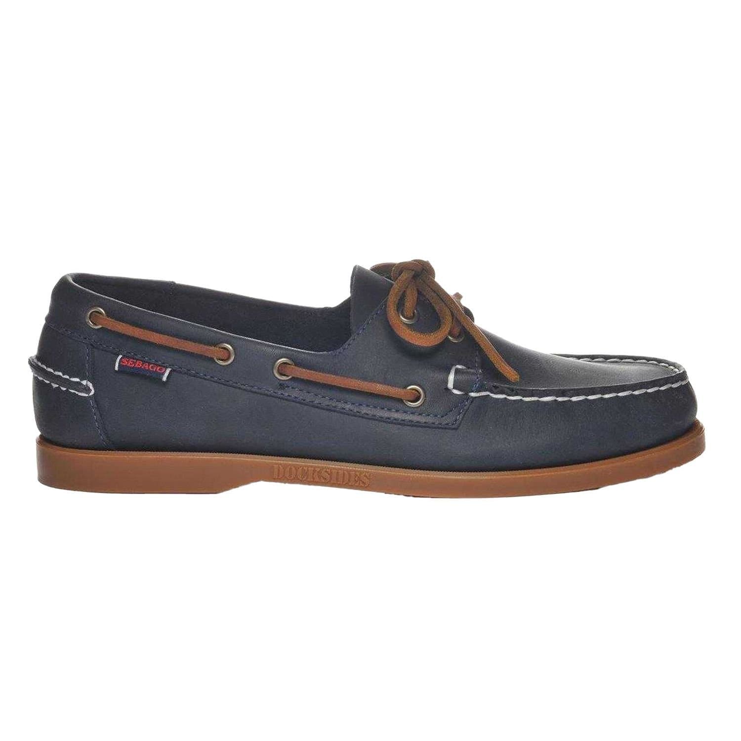 Sebago Sebago Men's Navy Leather Boat Shoes