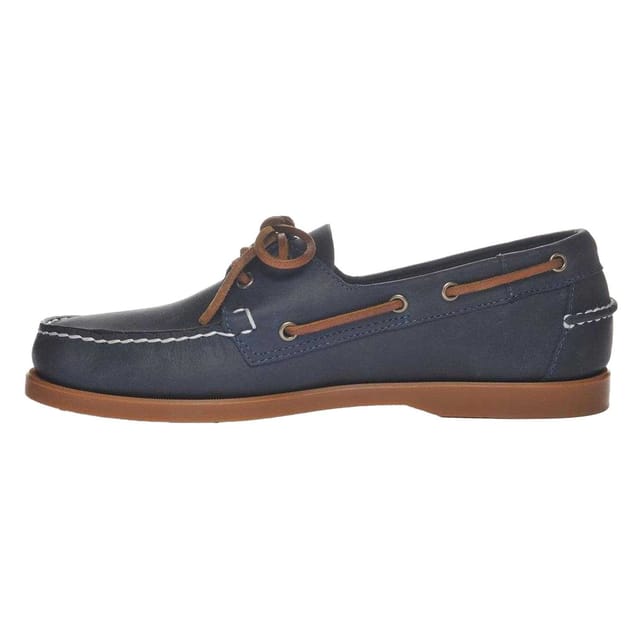 Sebago Sebago Men's Portland Leather Boat Shoes in Navy - 3