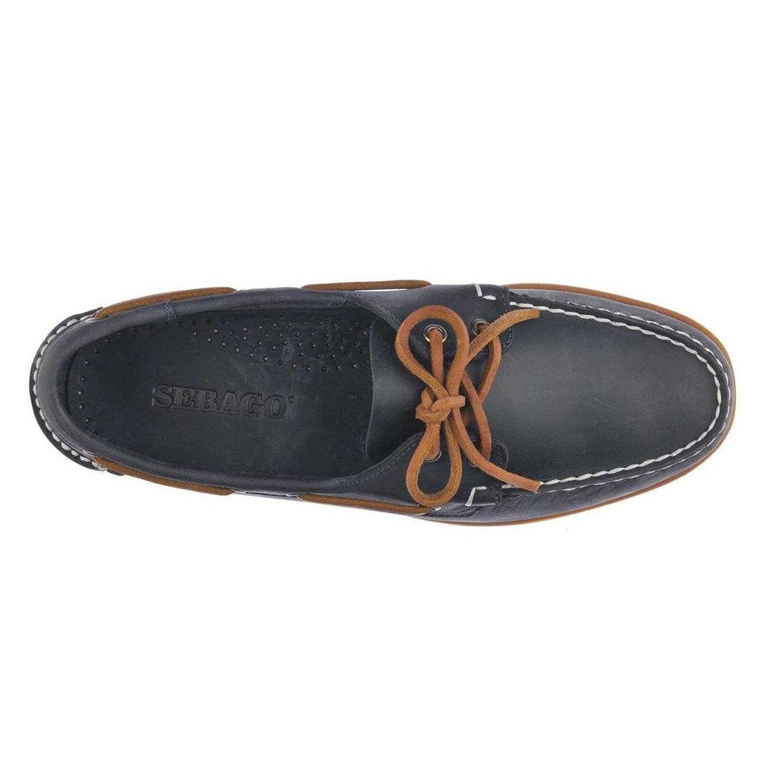 Sebago Sebago Men's Portland Leather Boat Shoes in Navy - 4