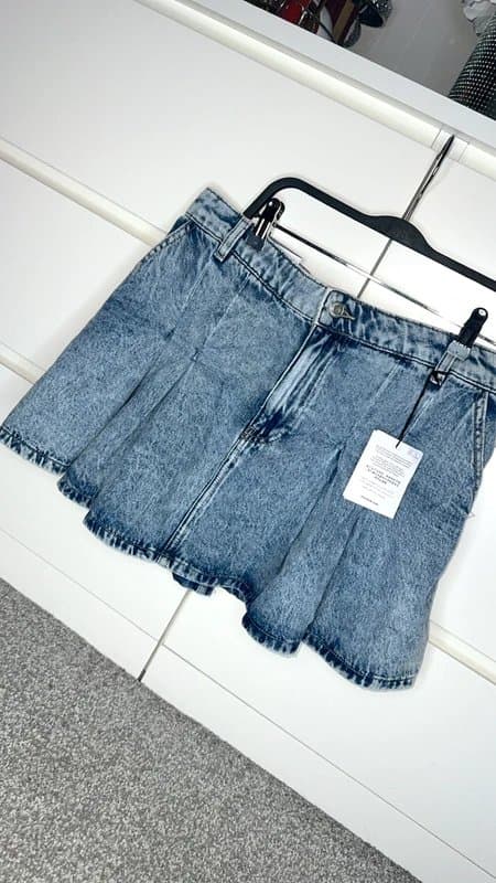New Look Blue denim mini skirt