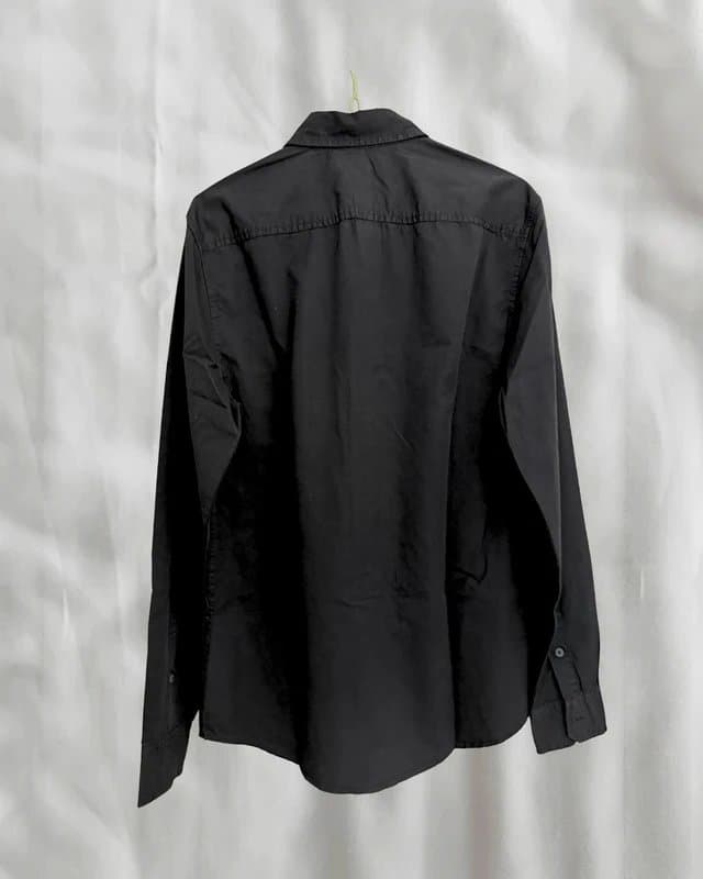 Bershka Black Bershka Y2K Slim Fit Shirt