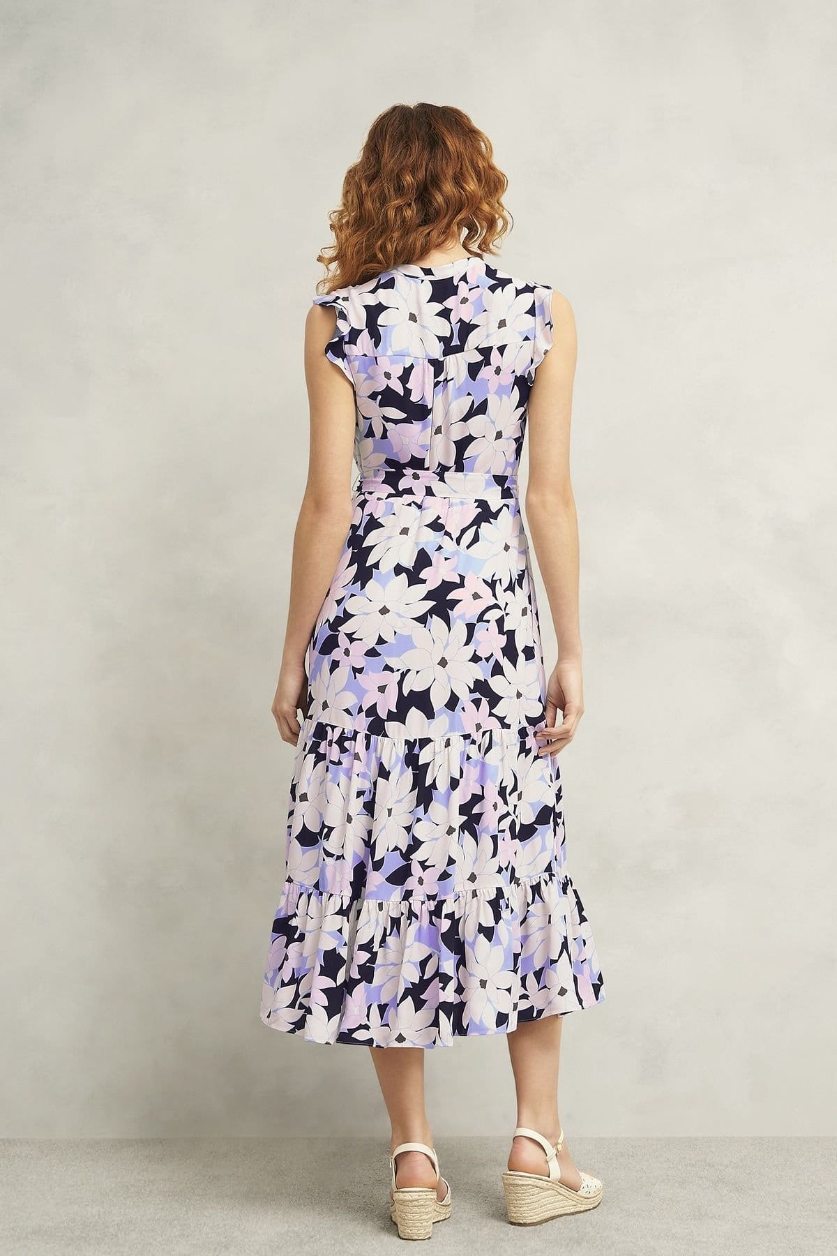 Hobbs London Hobbs London Women's Shauna Sleeveless Midi Dress in Midnight - 4