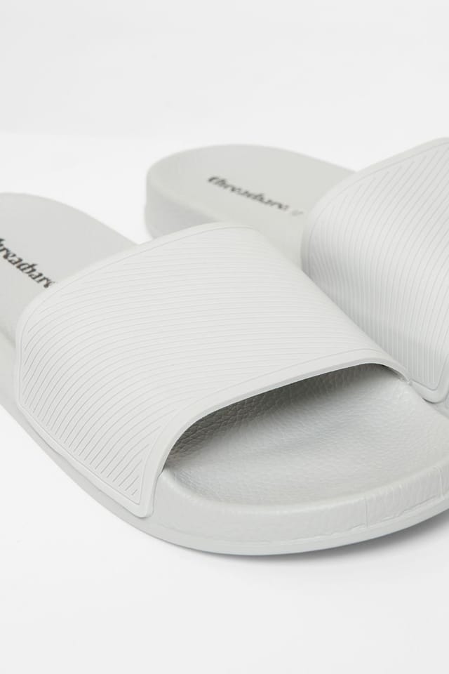Threadbare Threadbare Men's Lightweight Cushioned Sliders in Grey - 3