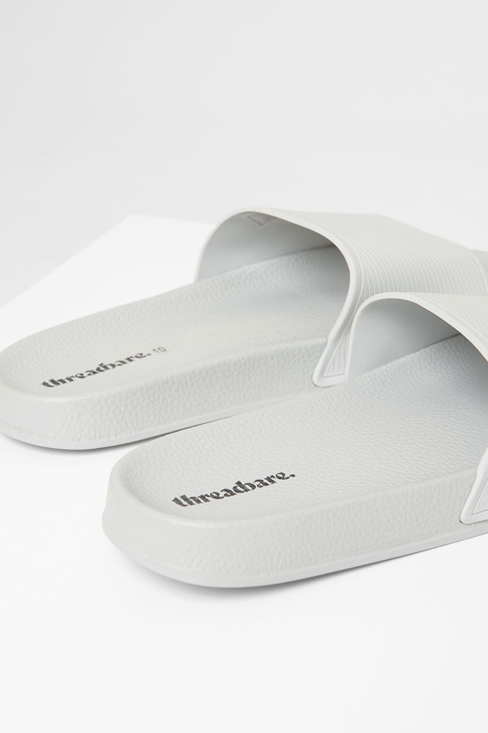 Threadbare Threadbare Men's Lightweight Cushioned Sliders in Grey - 4