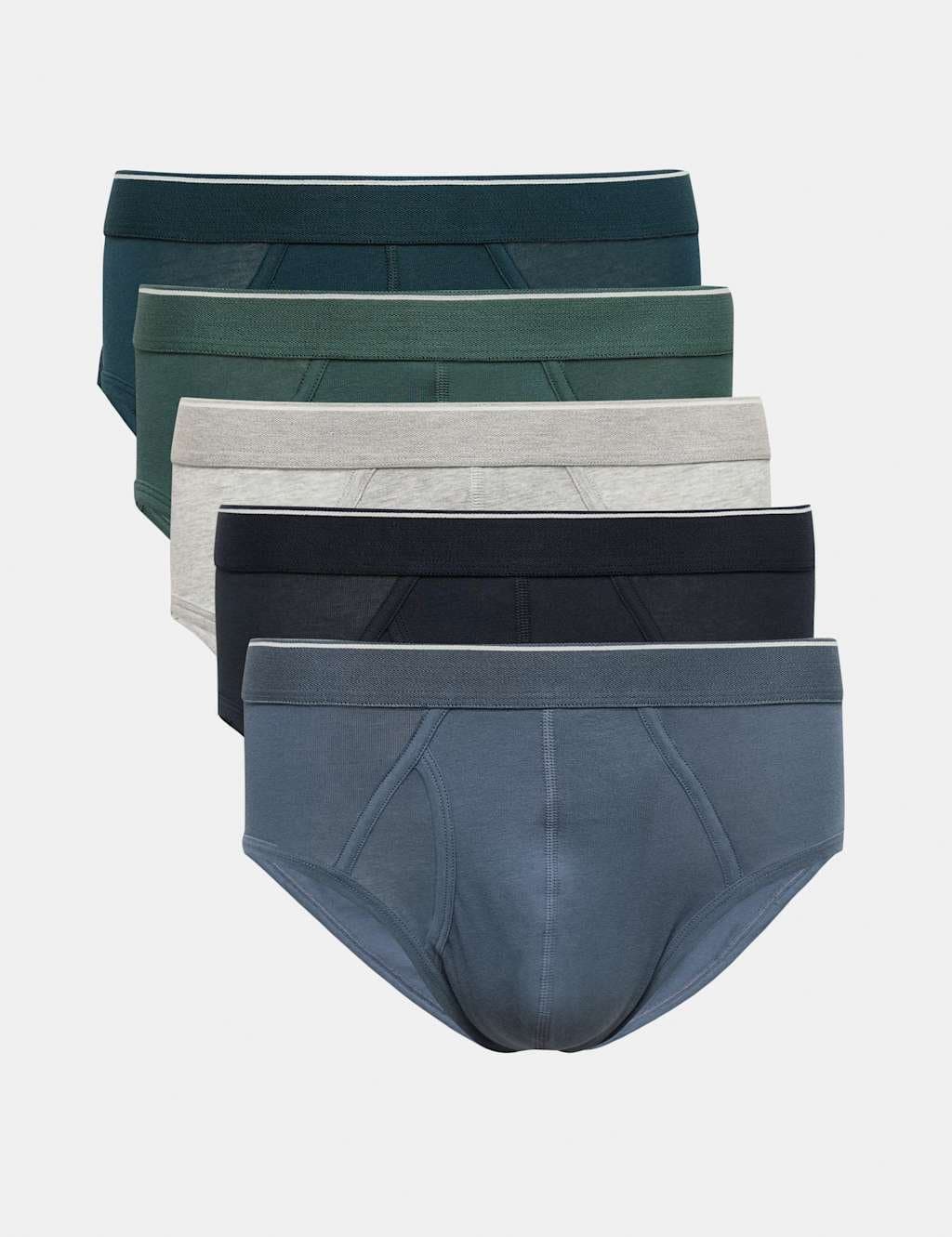 Marks & Spencer M&S 5 Pack Cotton Stretch Briefs Multi