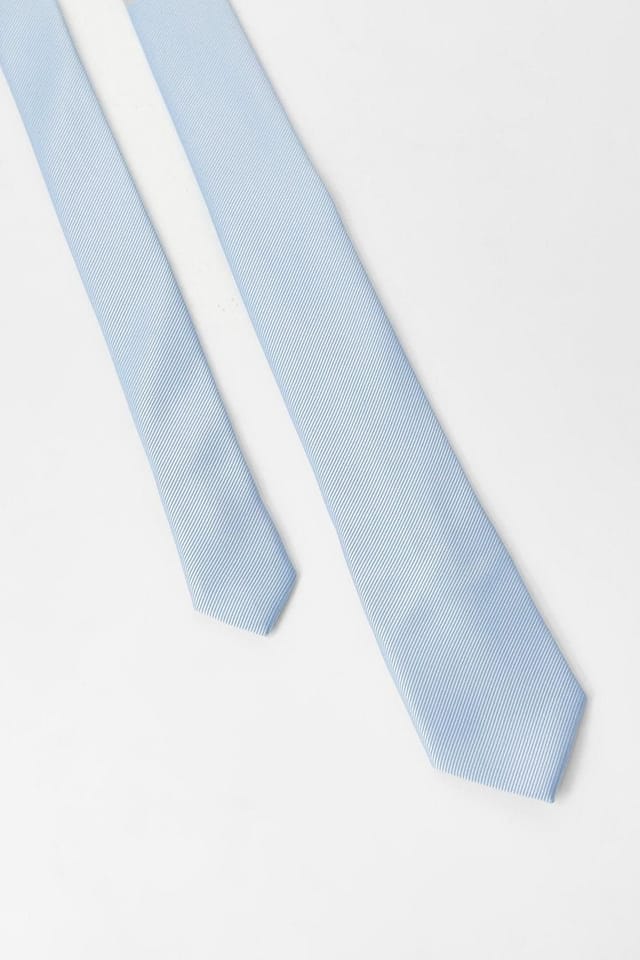 Burton Burton Men's Dusty Blue Slim Tie - 3