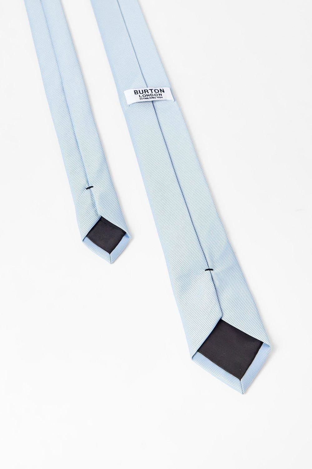 Burton Burton Men's Dusty Blue Slim Tie - 4