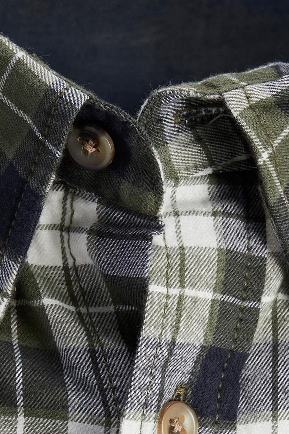 jack & jones Jack & Jones Men's Mens Olive Night Checked Shirt Cotton Short Sleeve Casual Size S - 4