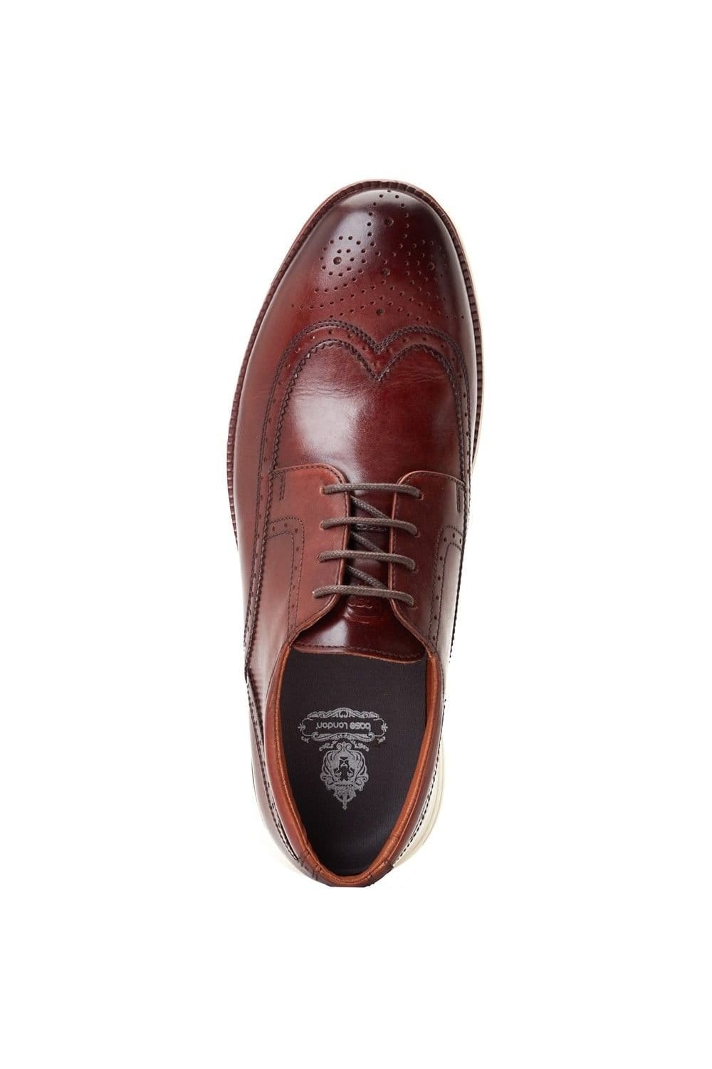 Base London Base London Men's Flight Brogue Shoe in Brown - 4