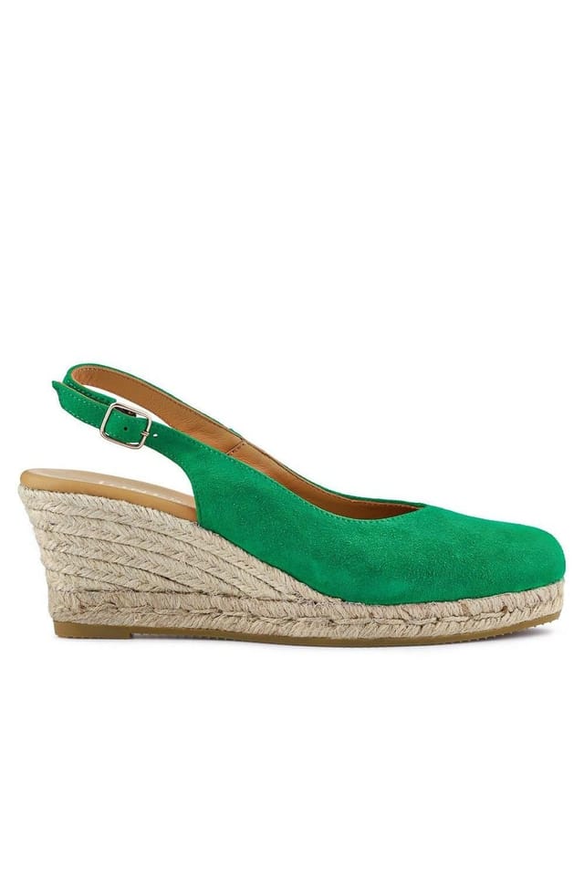 Jones Bootmaker Jones Bootmaker Women's Cedrica Heeled Sandals in Green - 2