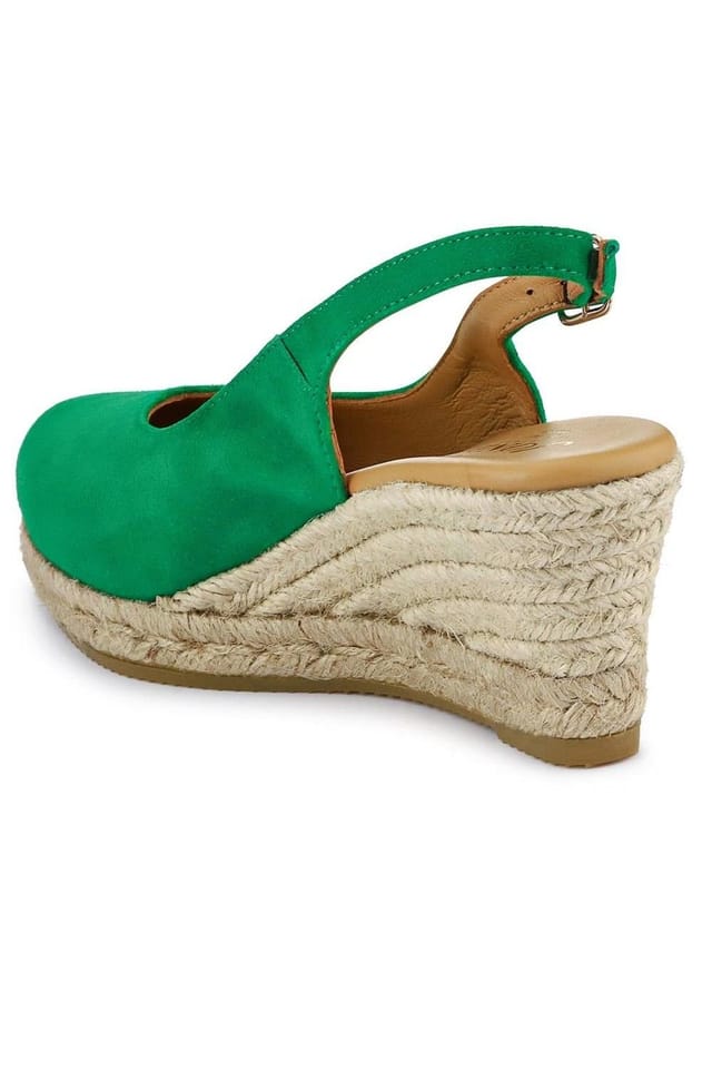 Jones Bootmaker Jones Bootmaker Women's Cedrica Heeled Sandals in Green - 3