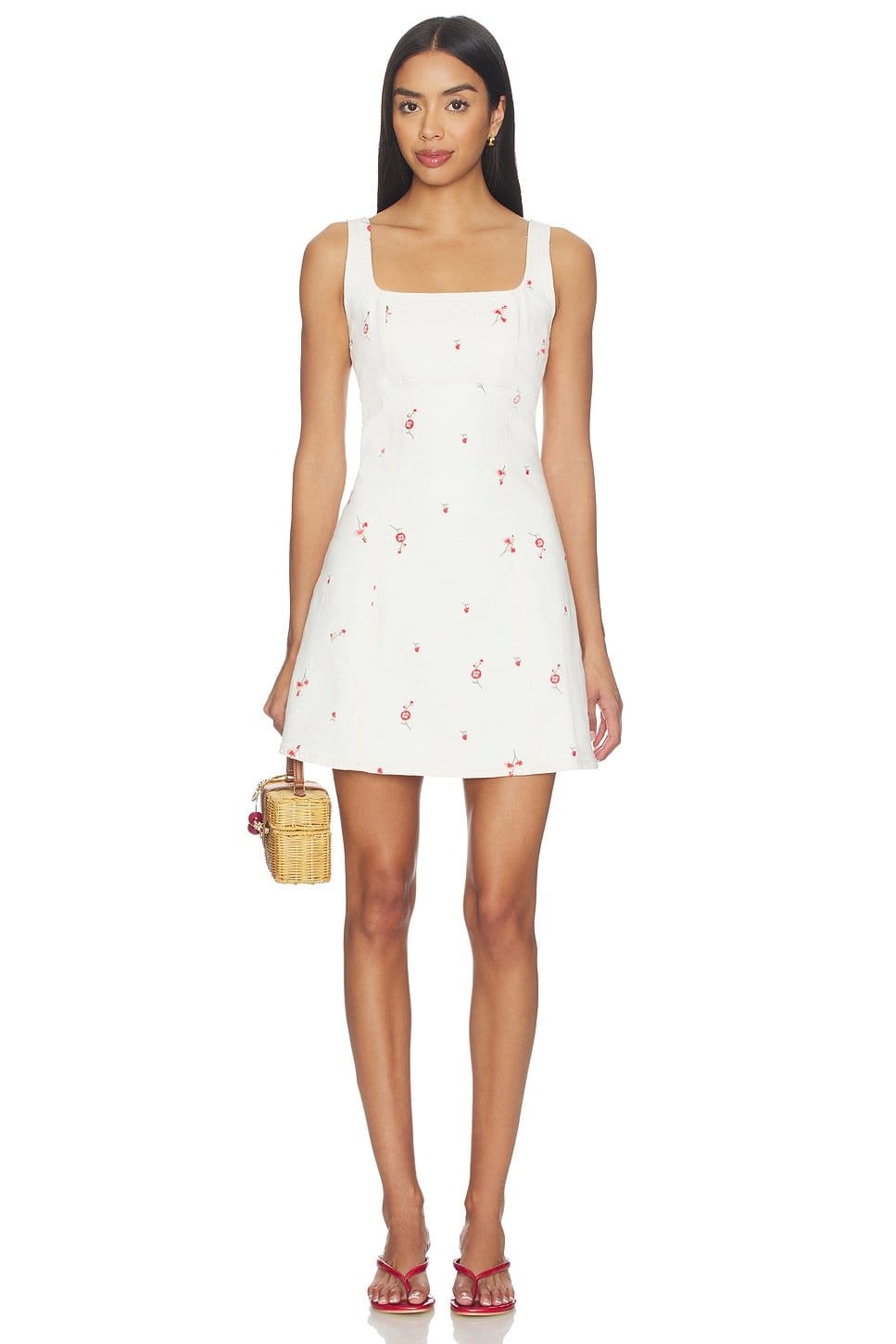 Revolve Ecru Romantic Floral Altadena Dress