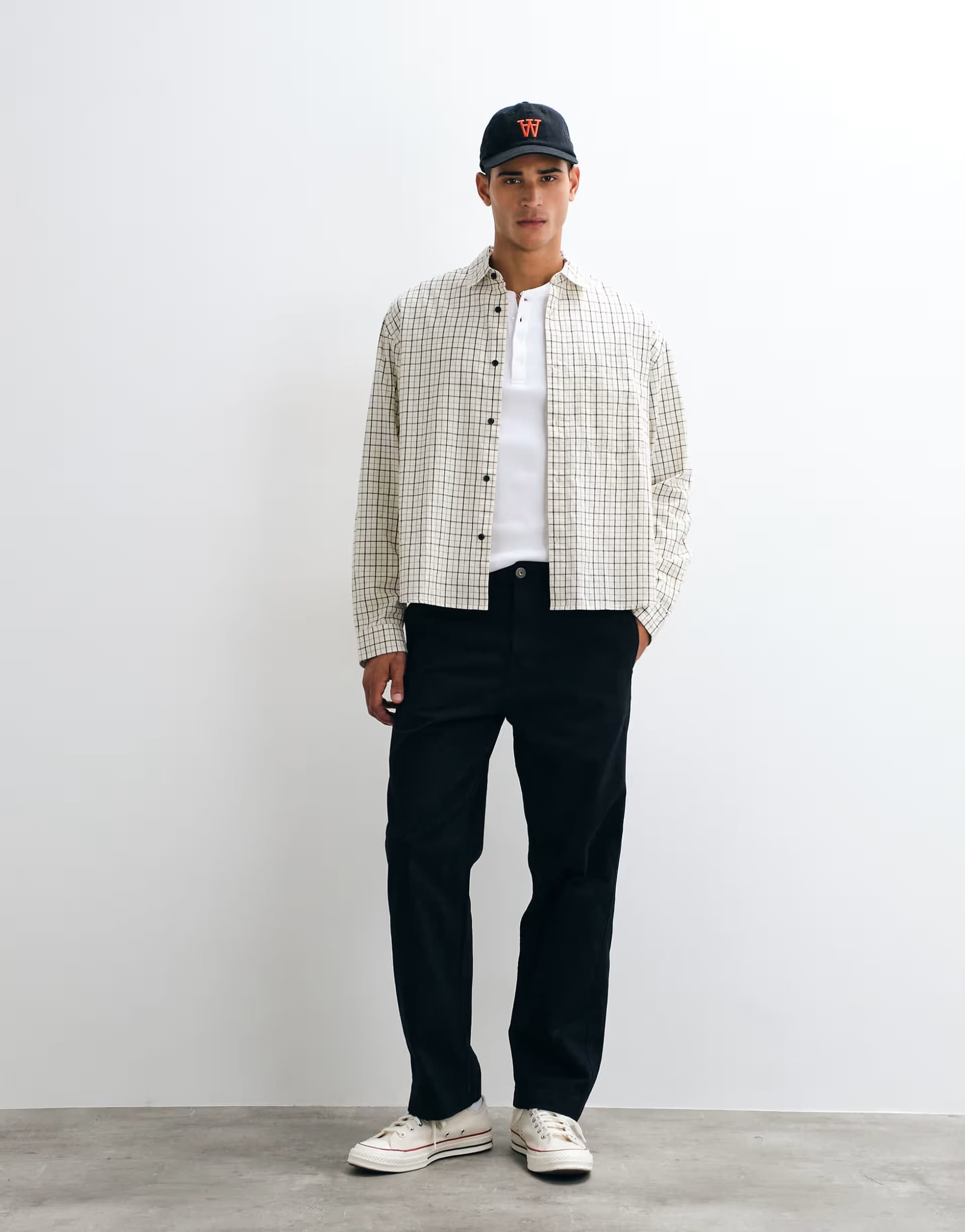 ASOS Jack & Jones Alex cotton trousers in black