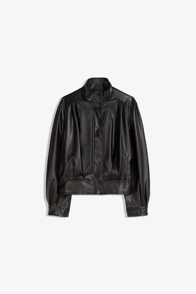 OUTTA BOX OUTTA BOX Women's Black Faux PU Leather Jacket - 3