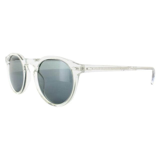 Oliver Peoples Oliver Peoples Men's Round Crystal Indigo Photochromic Sunglasses in Clear - 2