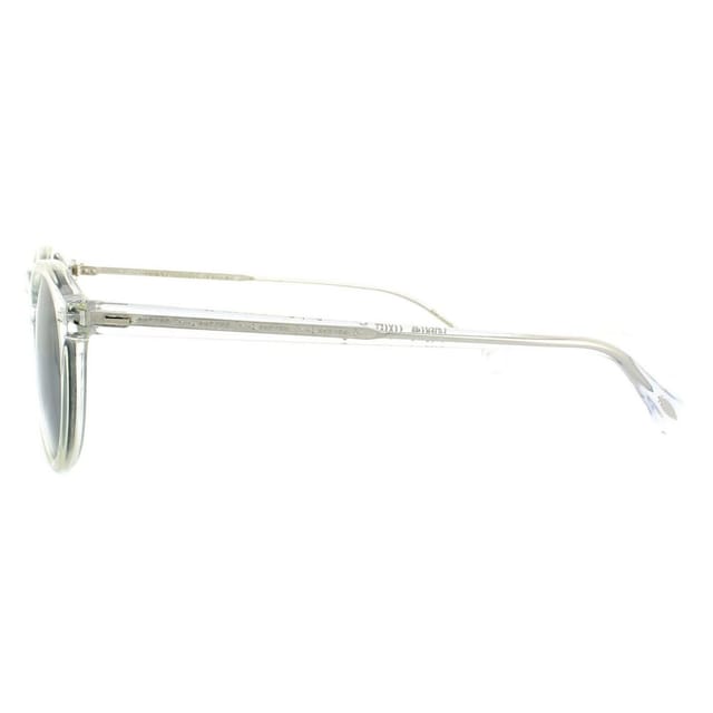 Oliver Peoples Oliver Peoples Men's Round Crystal Indigo Photochromic Sunglasses in Clear - 3