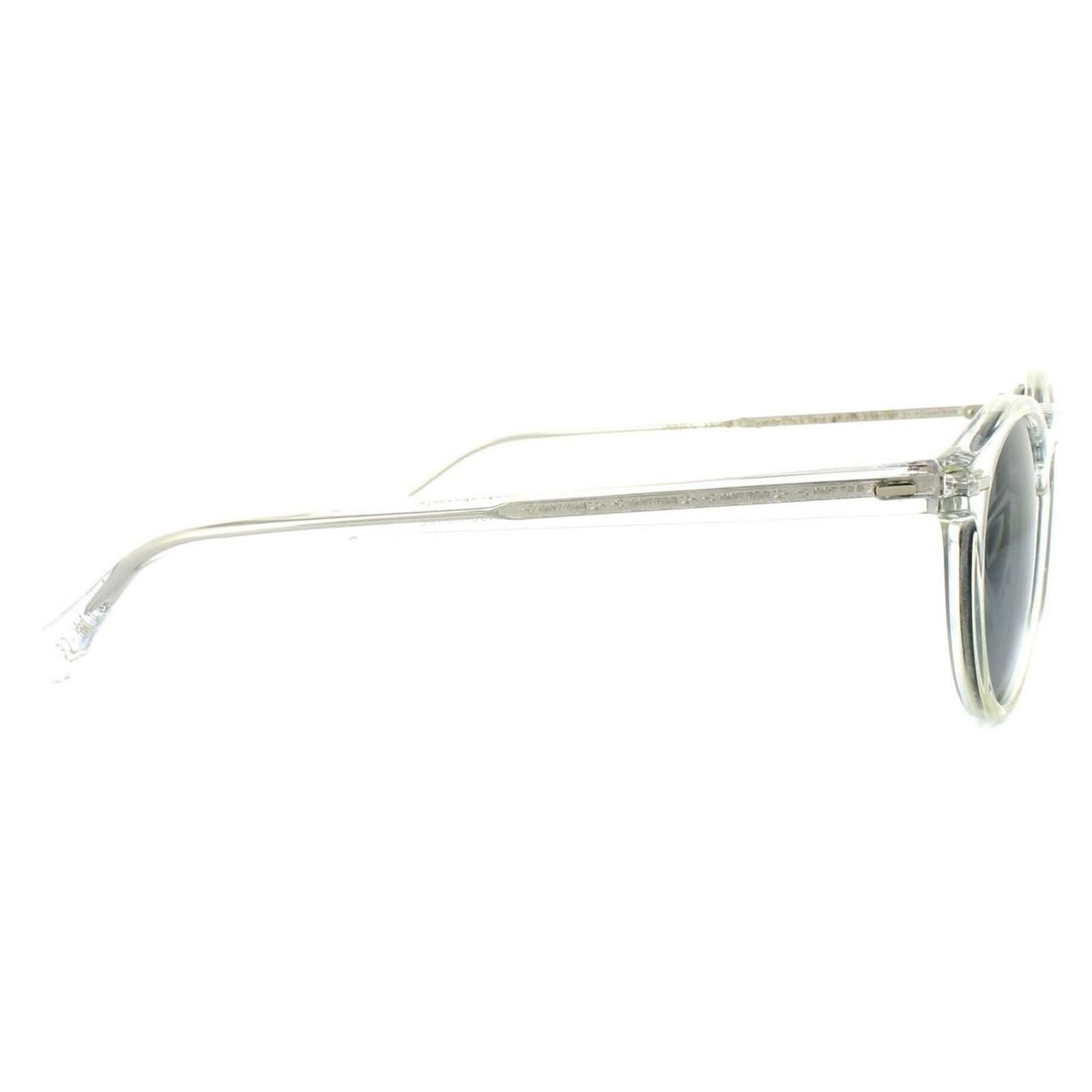 Oliver Peoples Oliver Peoples Men's Round Crystal Indigo Photochromic Sunglasses in Clear - 4