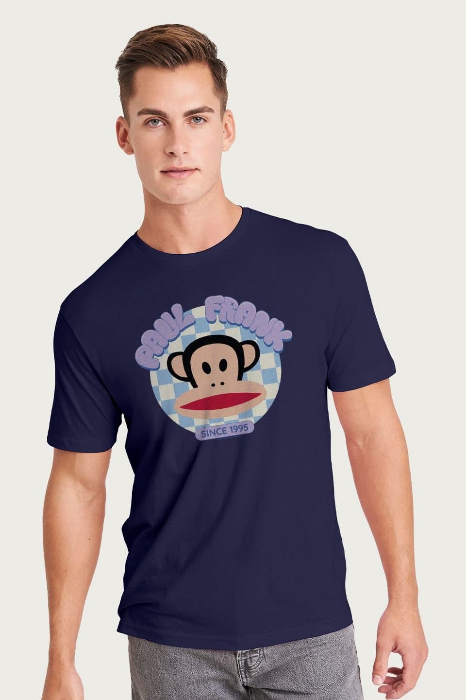 Paul Frank Paul Frank Men's Julius Bubble Text Since 1995 T-Shirt in Navy