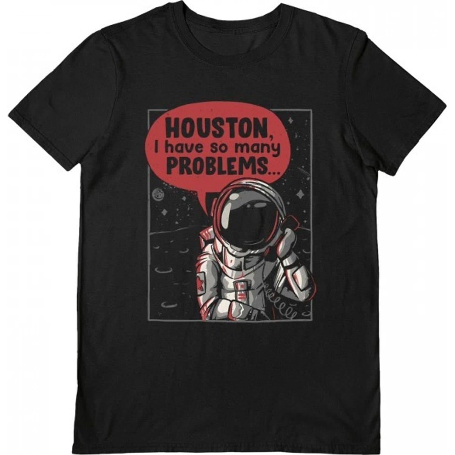 EduEly EduEly Men's Houston I Have So Many Problems T-Shirt in Black
