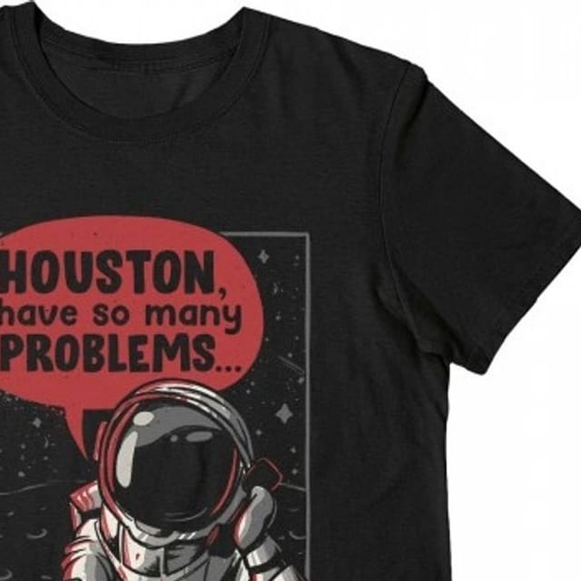 EduEly EduEly Men's Houston I Have So Many Problems T-Shirt in Black - 2