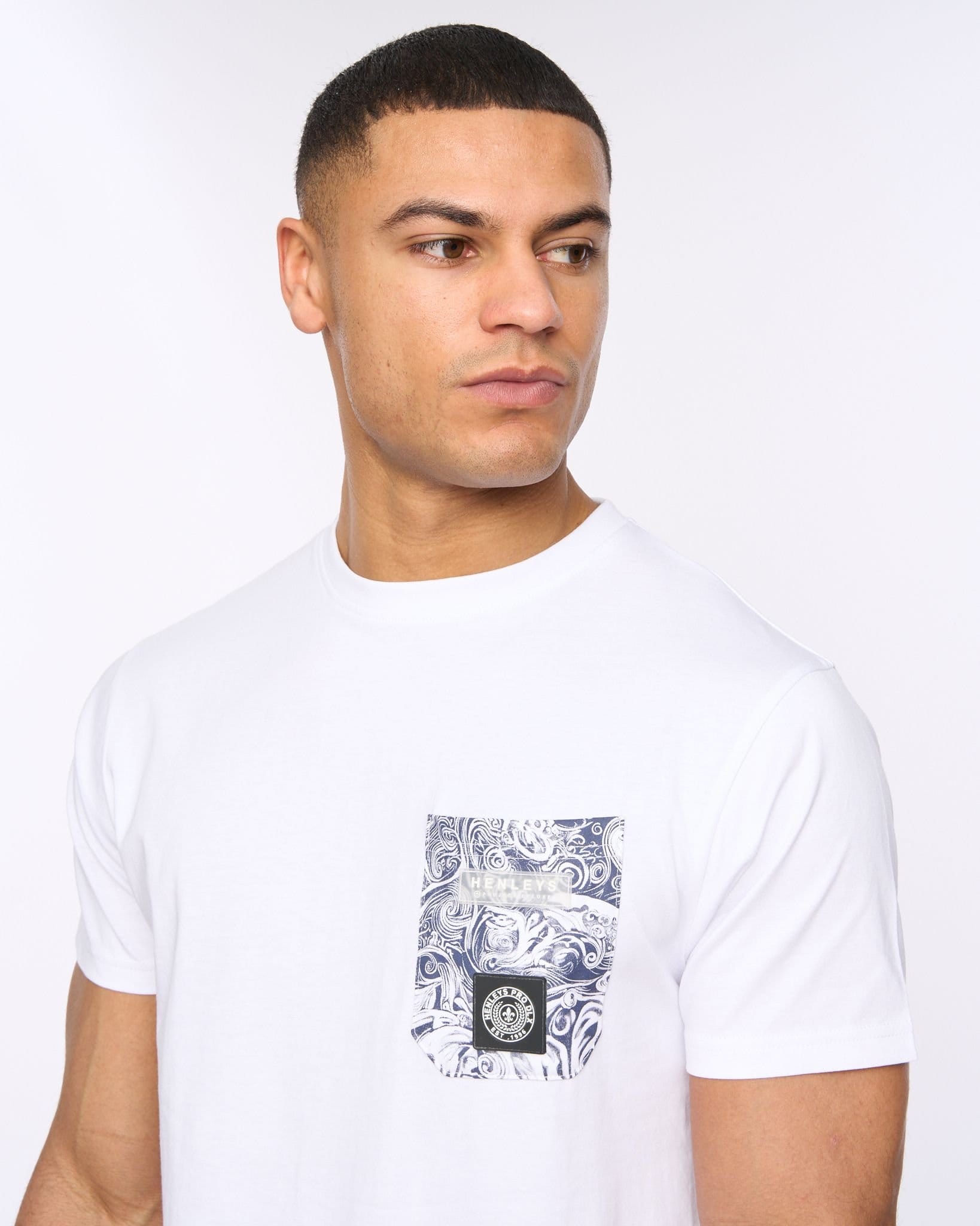 Henleys Henleys Men's Henwave T-Shirt in White - 4
