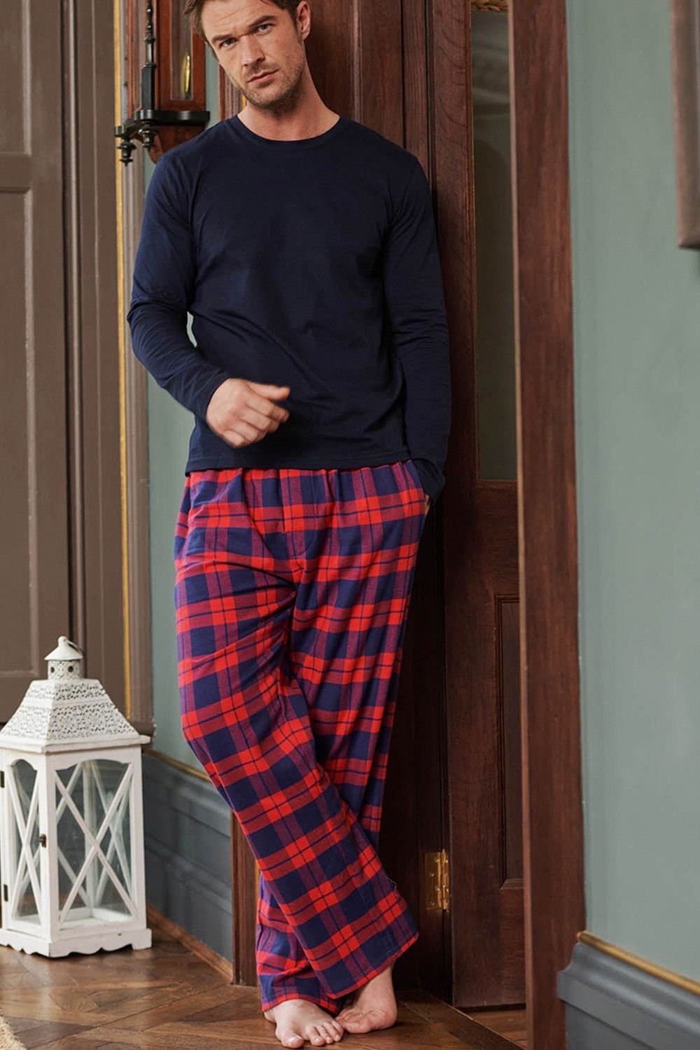 British Boxers British Boxers Men's 'Dumbarton' Tartan Brushed Cotton Pyjama Trousers