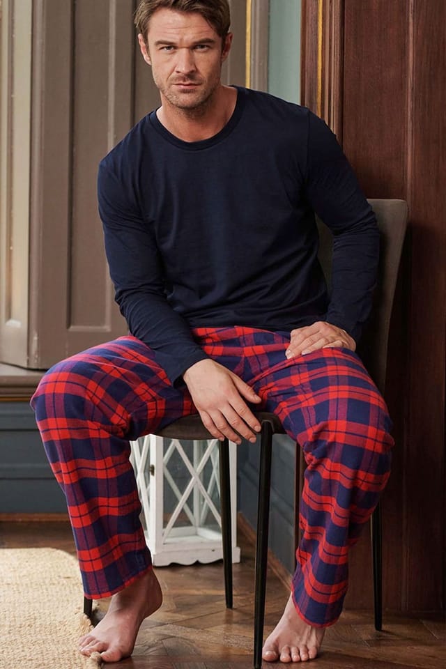 British Boxers British Boxers Men's 'Dumbarton' Tartan Brushed Cotton Pyjama Trousers - 2