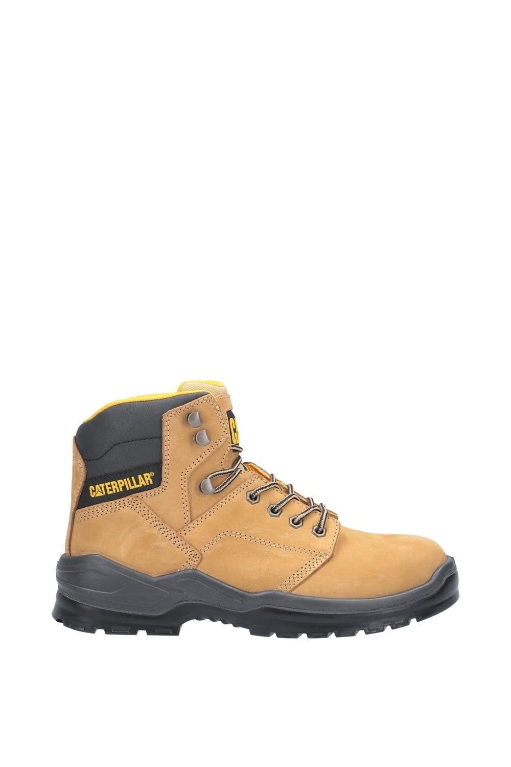 Caterpillar Caterpillar Men's 'Striver' Water Resistant Leather Safety Boots in Camel - 4