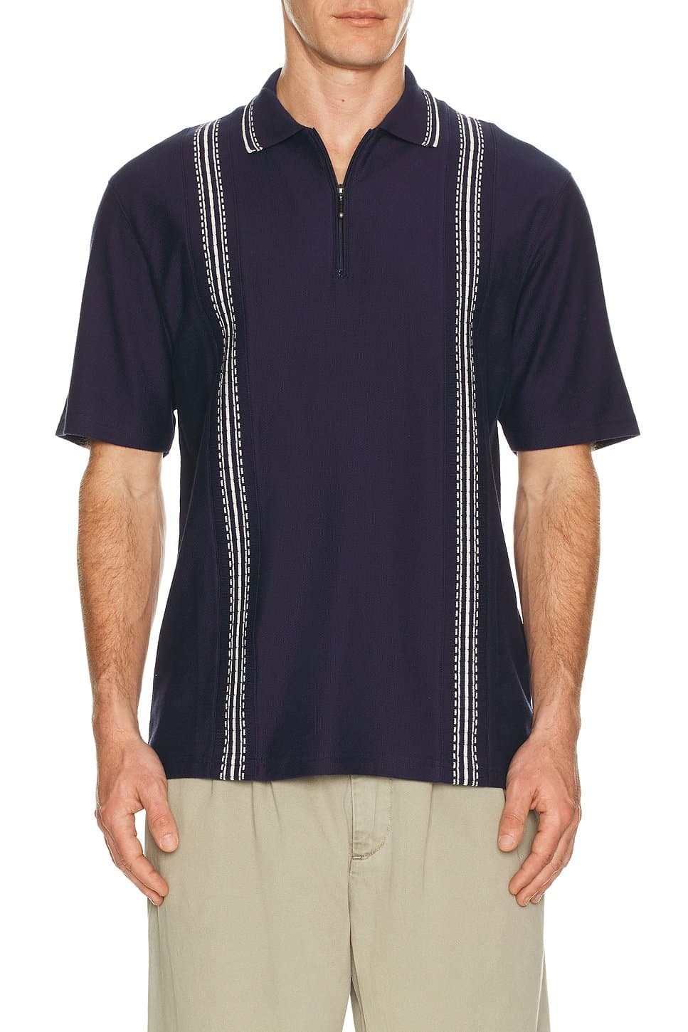 revolve Panel Zip Polo