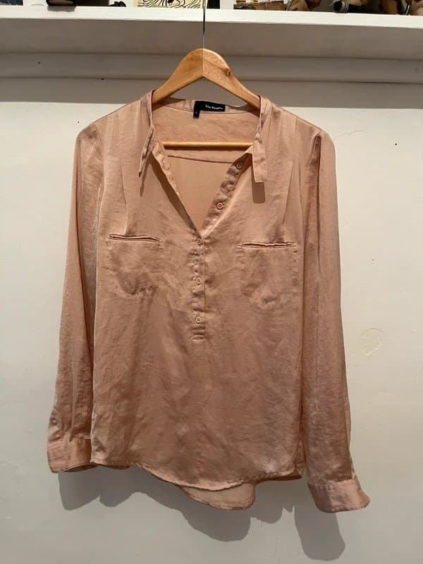 The Kooples The Kooples pale pink silky shirt