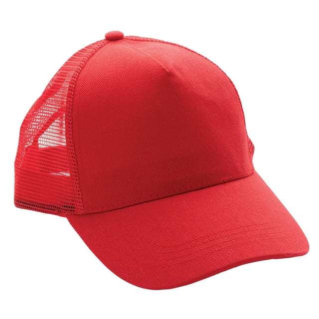 XD Design XD Design Men's Brushed Cotton 5 Panel Trucker Cap in Red - 2