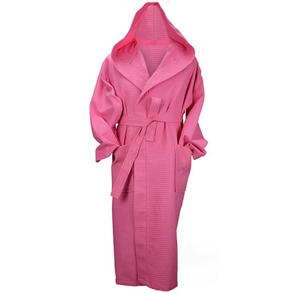 ARTG ARTG Women's Robezz Waffle Hooded Dressing Gown in Pink