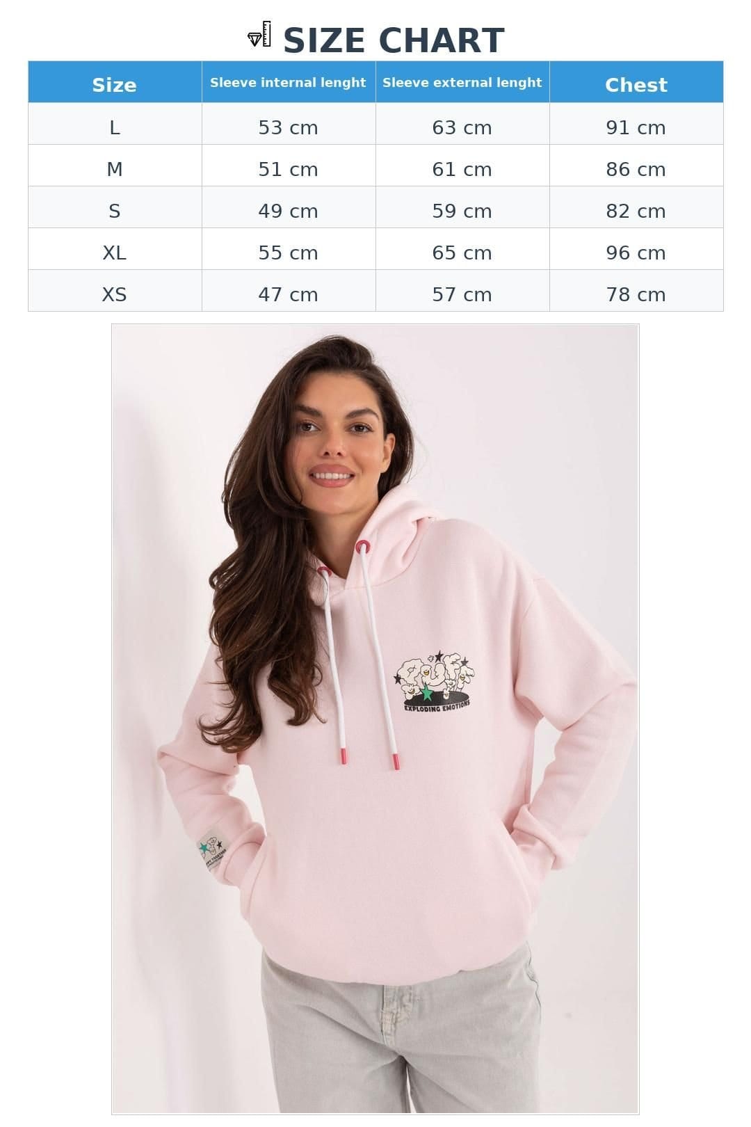 Love Lace Love Lace Women's Everyday Cotton Polyester Hoodie Patch Pockets in Pink - 4