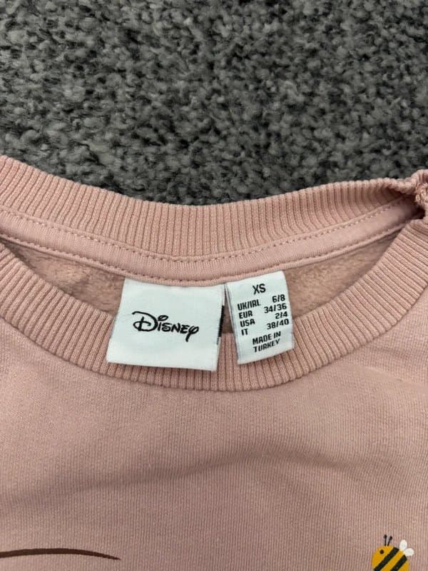 Disney Disney Winnie the Pooh design pink sweatshirt size extra small