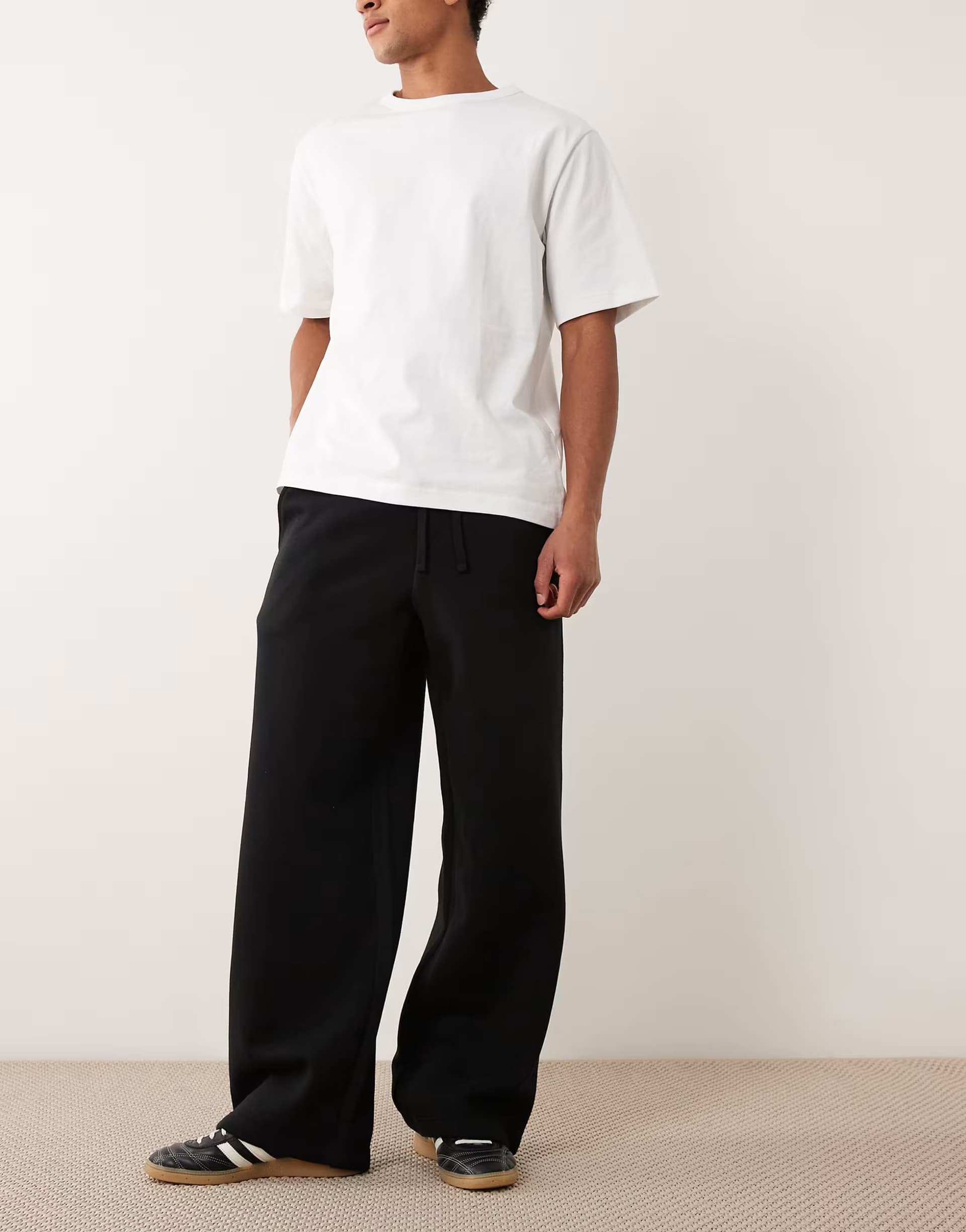 ASOS Cotton On super baggy track trouser in black
