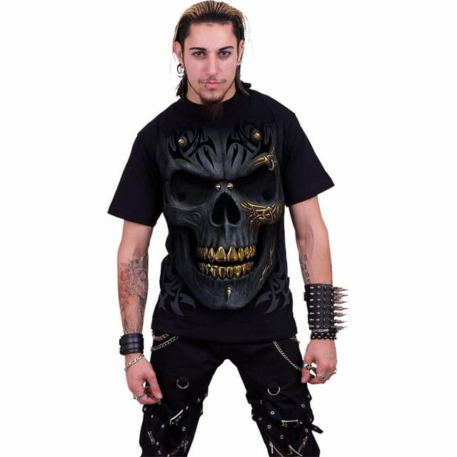 Spiral Spiral Men's BLACK GOLD - T-Shirt Black - 3
