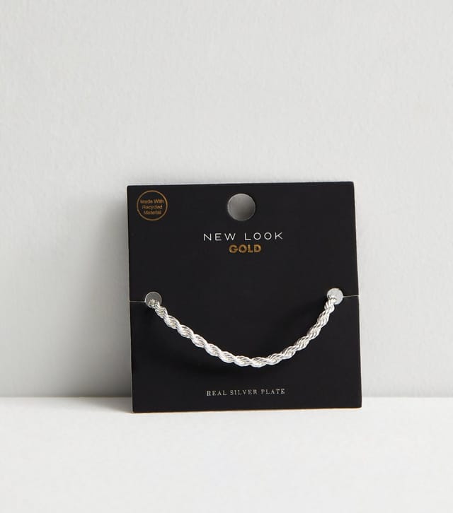 New Look Silver Plated Twist Toggle Bracelet New Look - 3