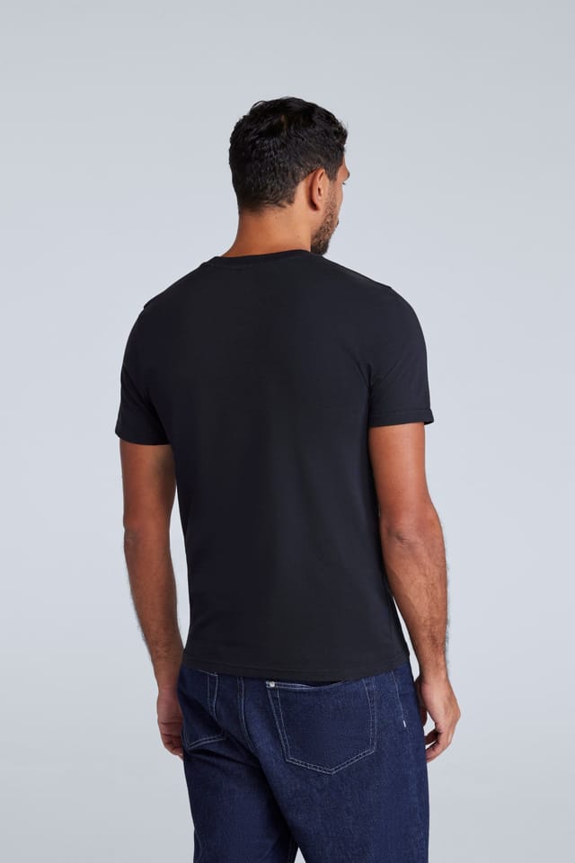 Animal Animal Men's 'Icon' Lightweight Comfortable Short Sleeve Casual Slim Fit T-Shirt in Black - 3