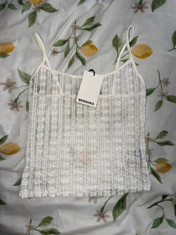 Bershka Lace Cami Top UK 12