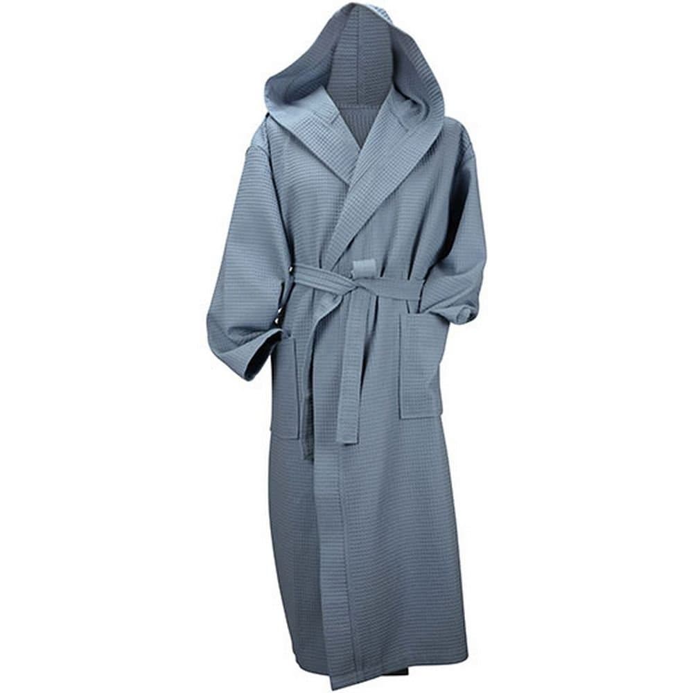 ARTG ARTG Women's Robezz Waffle Hooded Dressing Gown in Duck Egg Blue