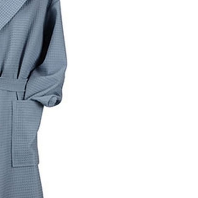 ARTG ARTG Women's Robezz Waffle Hooded Dressing Gown in Duck Egg Blue - 2