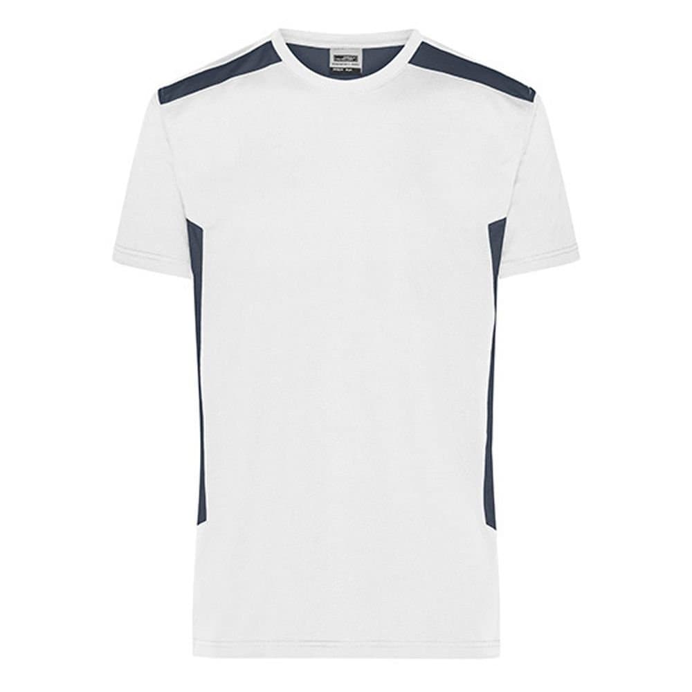 James and Nicholson James and Nicholson Men's Workwear Strong T-Shirt in Off-White