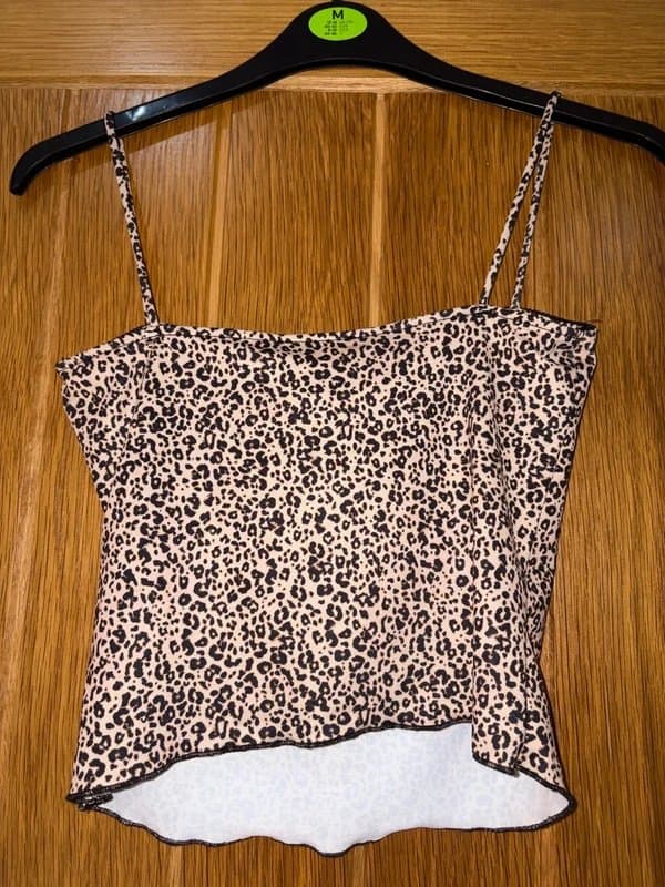 Bershka Leopard print top